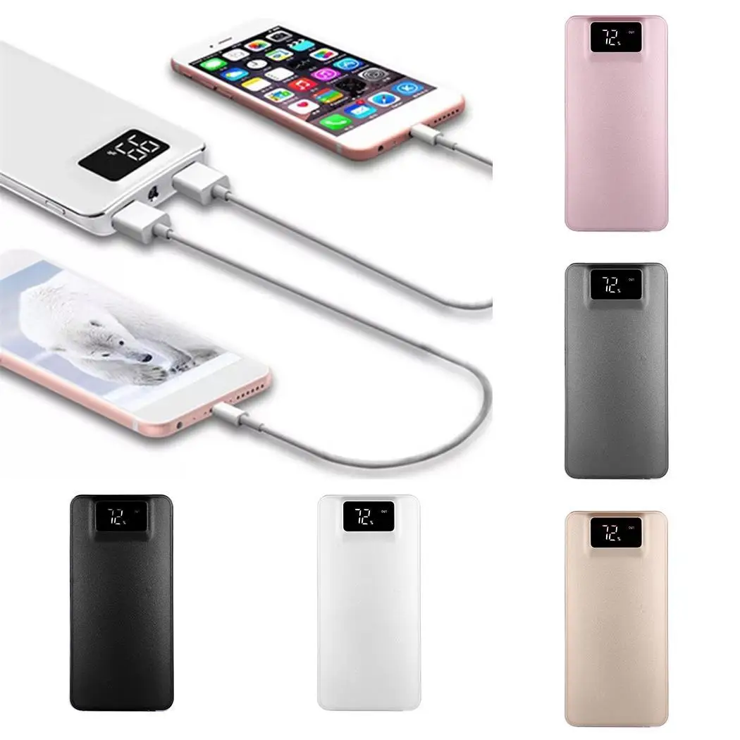 

Power Bank 10000mah portable Charger External Battery Dual USB Interface Mobile Power For xiaomi mi 9 Iphone 6 7