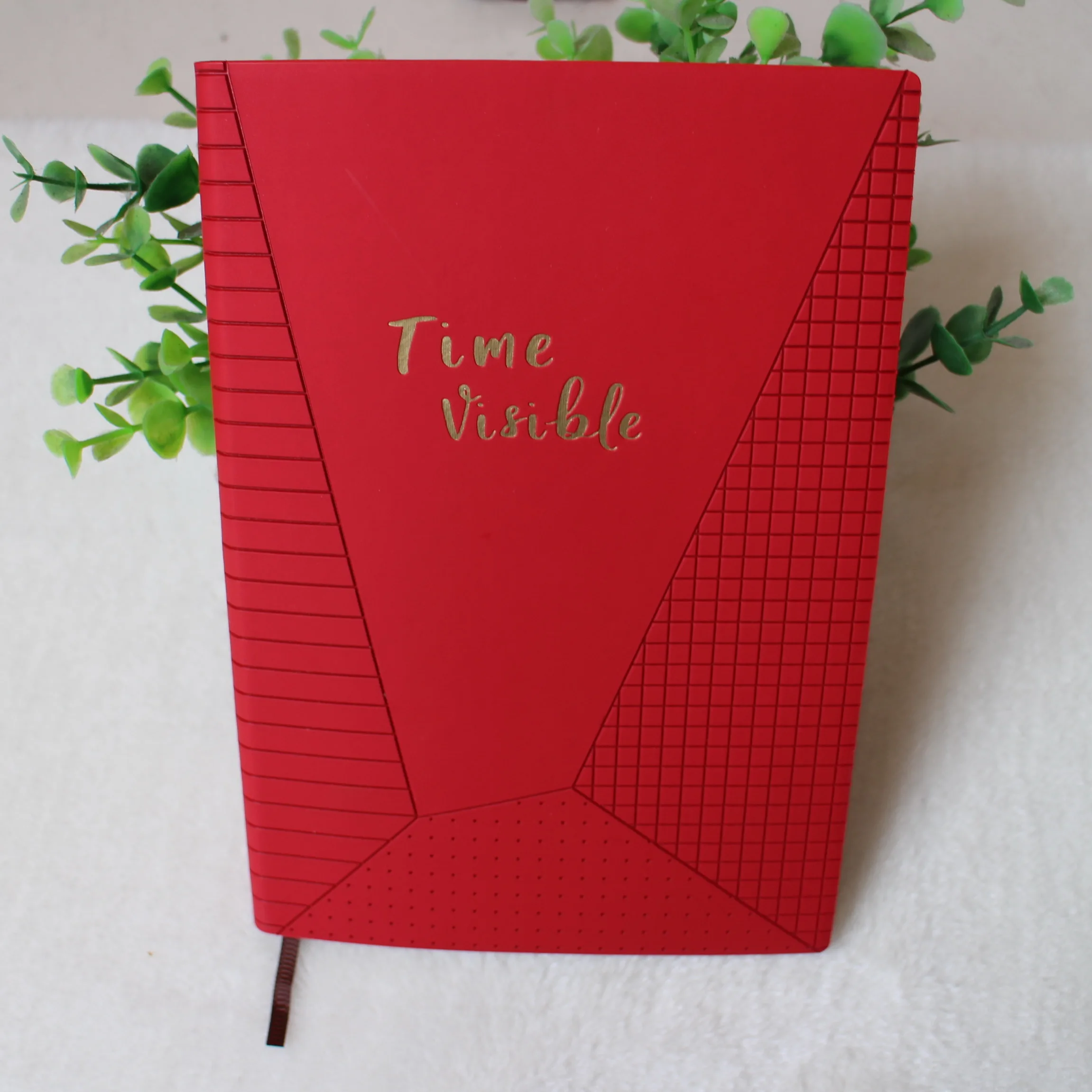 A5 Softcover Line Dot Grid in One Notebook Пользовательский логотип дневник из искусственной кожи