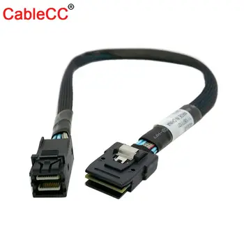 

10pcs/lot CY Internal Mini SAS SFF-8087 to mini sas High Density HD SFF-8643 data Server hard disk raid Cable 50cm