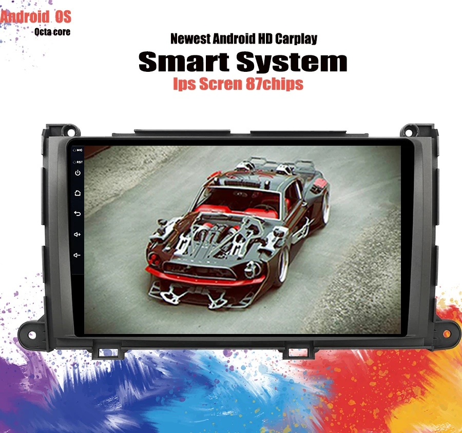 9 &quotIPS 6G RAM + 128G 8 Core Android 10 0 автомобильный DVD GPS навигационный плеер для Toyota Sienna 2010 2011