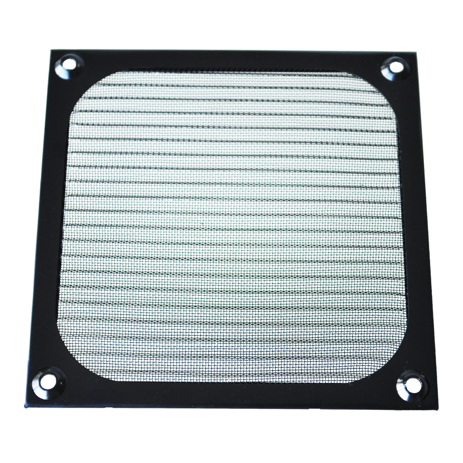 

12cm x 12cm PC Cooler Fan Aluminum Dustproof Meshy Filter Black