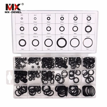 

225 Pcs Kit Air Conditioning HNBR O Rings Seal Nitrile Rubber Car Auto Repair Tools Air Conditioning Refrigerant Ring