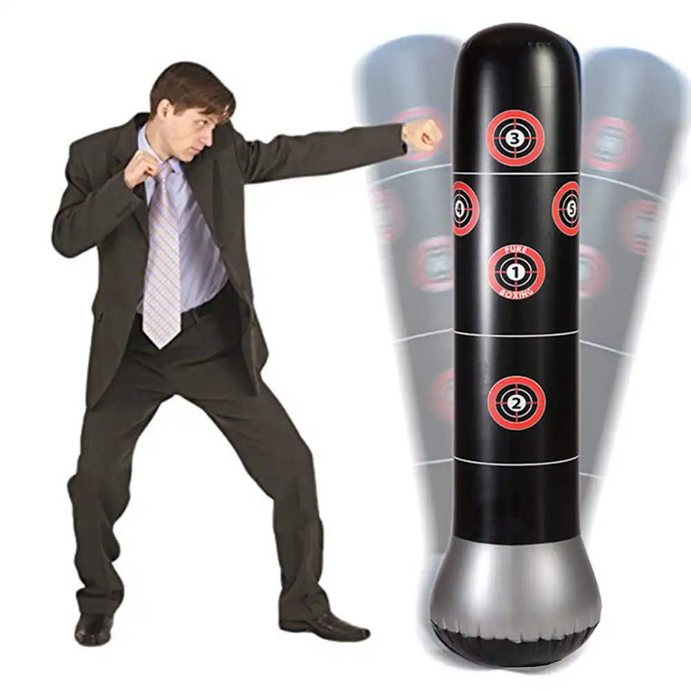 Inflatable Stress Punching Tower Bag Boxing Standing Water Base Training Pressure Relief Bounce Back Sandbag with Pump Inflatable Stress Punching Tower Bag Boxing Standing Water Base Training Pressure Relief Bounce Back Sandbag with Pump