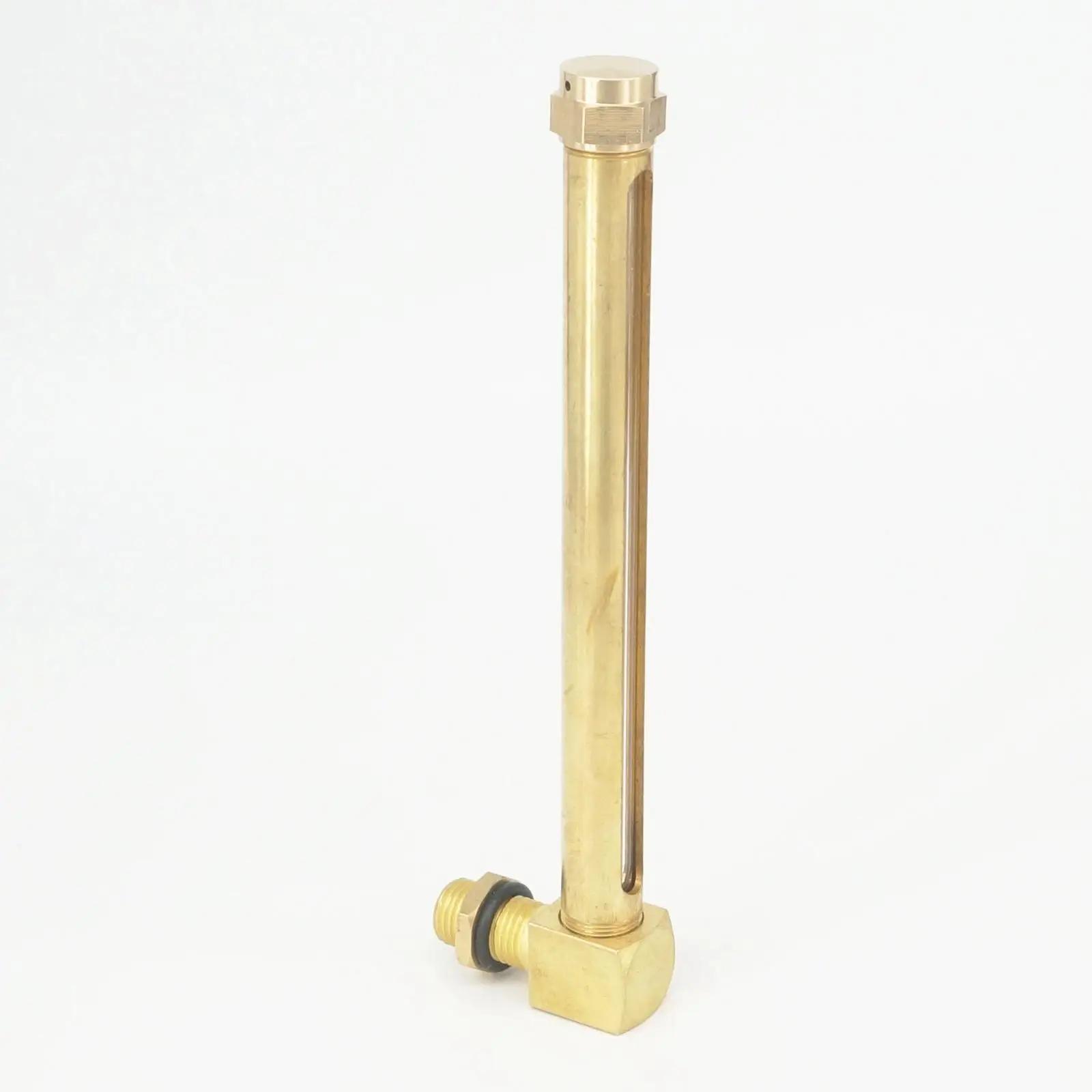 M14x1.5mm 150mm Brass Oil Liquid Level Indicator Sight Glass For Lathes