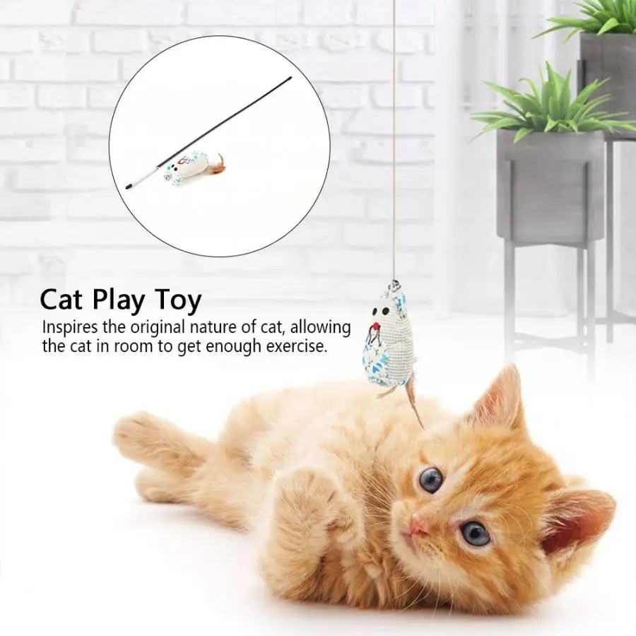 Hot Pet Cat Toy Newly Design Bird Feather Plush Plastic Toy for Cats Cat Catcher Teaser Toy Free Shipping