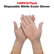 100 шт./упак. одноразовые смотровые перчатки из нитрила 9in медицинские порошки без латекса безопасные чистящие перчатки многофункциональные
