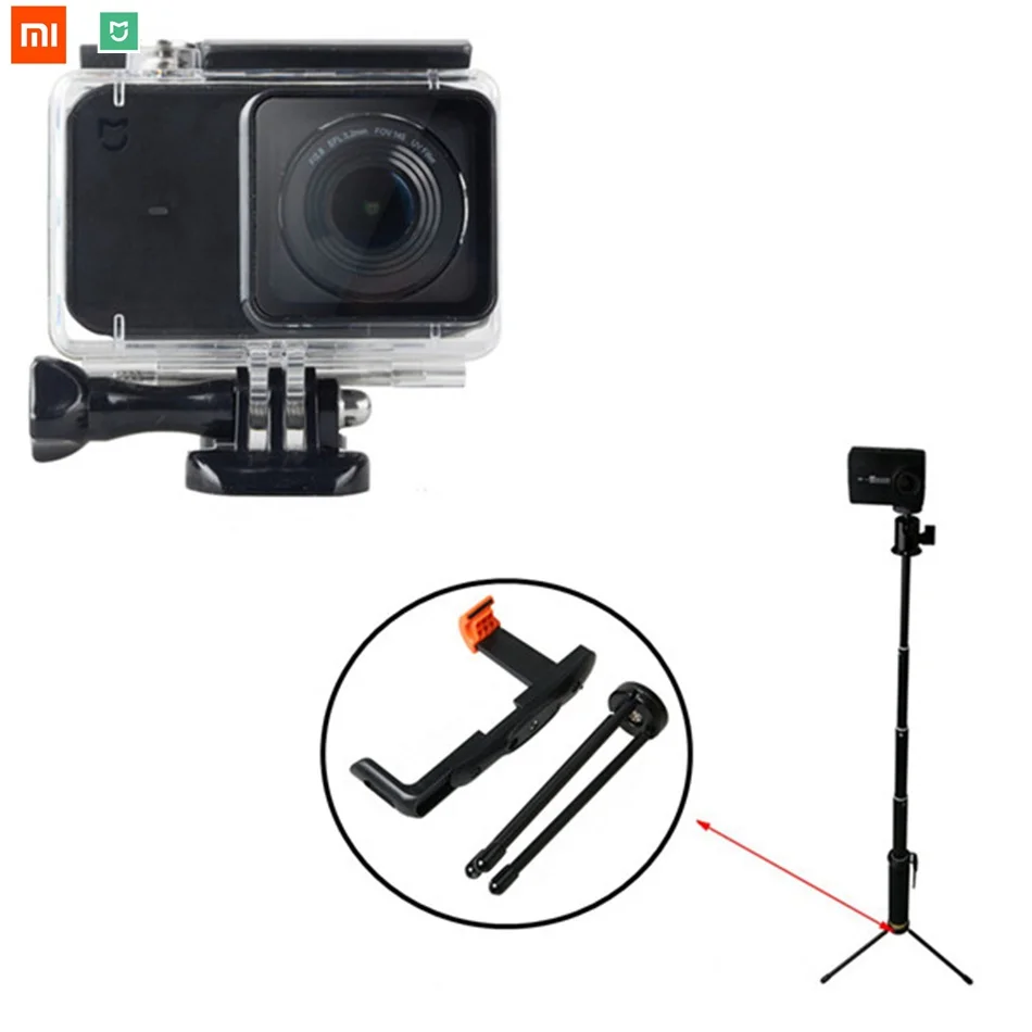 

High Quality Waterproof Shell Case Self-timer Tripod Phone Clip for Xiaomi MIjia Camera Sports Action Camera Accessories Kit