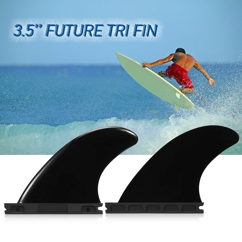

2PCS Future Tri Fin Nylon Classed SUP Surfboard Fin 3.5'' Sports Surfboard Fin Outdoor Activities Surfboard Fins