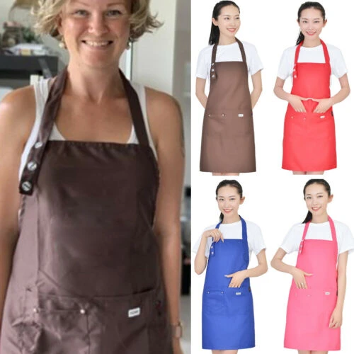Details about Men Women Cooking Kitchen Restaurant Chef Adjustable Bib Apron Dress with Pocket Details about Men Women Cooking Kitchen Restaurant Chef Adjustable Bib Apron Dress with Pocket