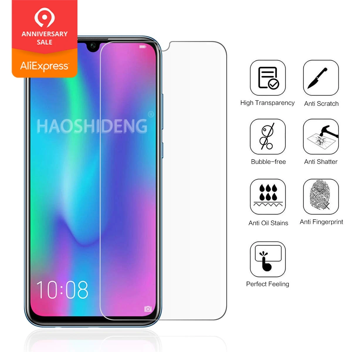 Закаленное стекло для Huawei Honor 10 Lite / P Smart 2019 защитная пленка ЖК экрана 2019|Защитные