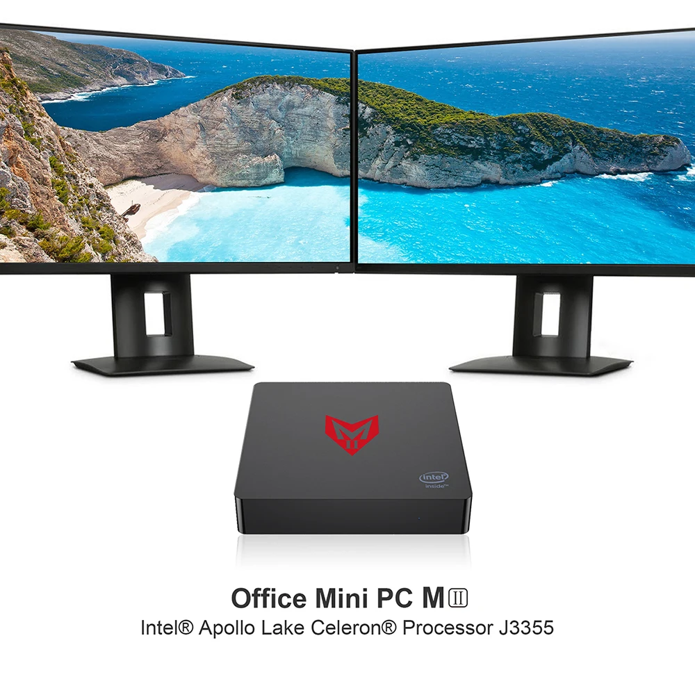 Мини ПК Beelink MII J4205 Win 10 LDDR4 8 ГБ 128 Гб ПЗУ BT 4 0 HD 1.4b 2 ГГц 5 Г wifi 1000 м медиа