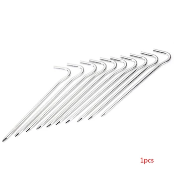 

Hot Sales Tent Pegs 18cm Aluminum Tent Stake with Rope Outdoor Tent Nail Peg Tent Accessories Equipmen