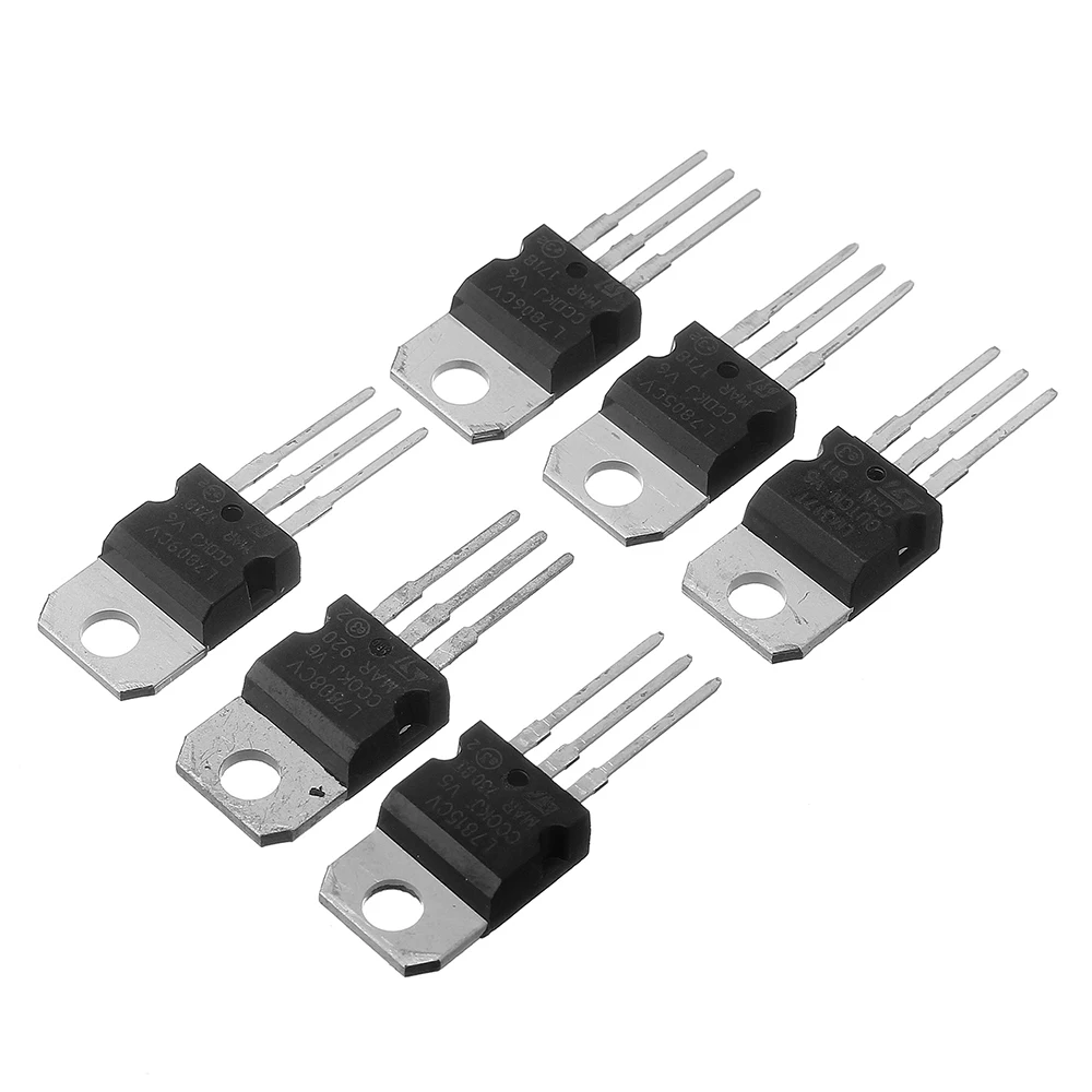 50 шт. 10 значений 5 каждый LM317T L7805 L7806 L7808 L7809 L7810 L7812 L7815 L7818 L7824 транзисторный