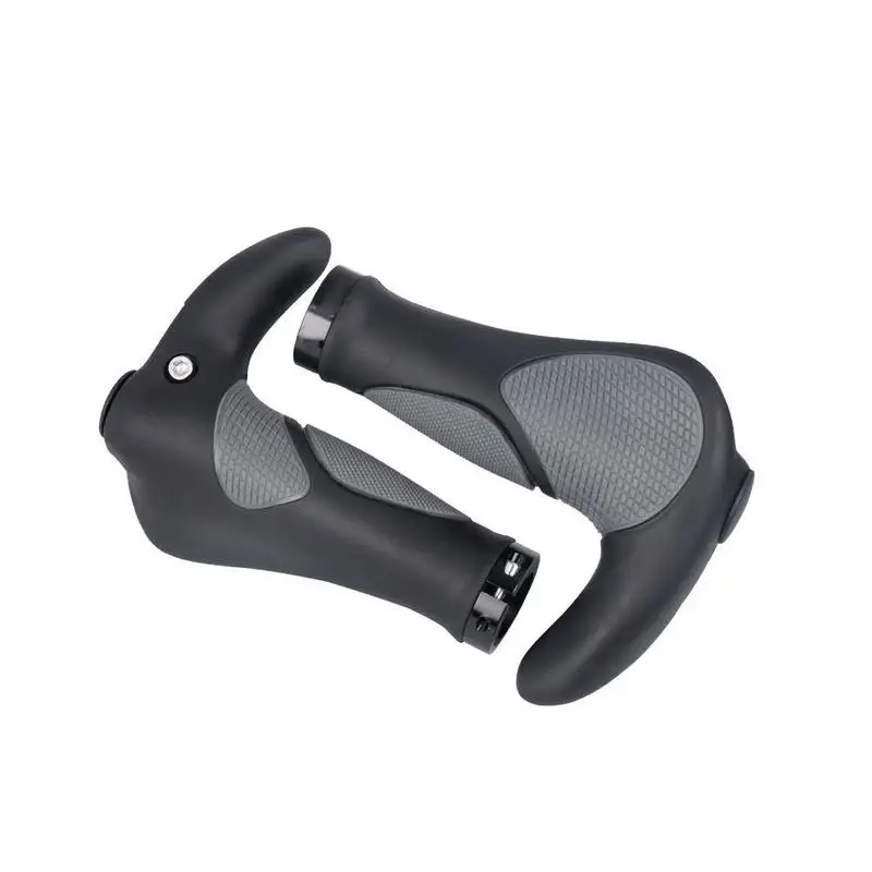 Rockbros Bike TPR Rubber Aluminum Bilateral Lock Riding Non-slip Handlebar Grips