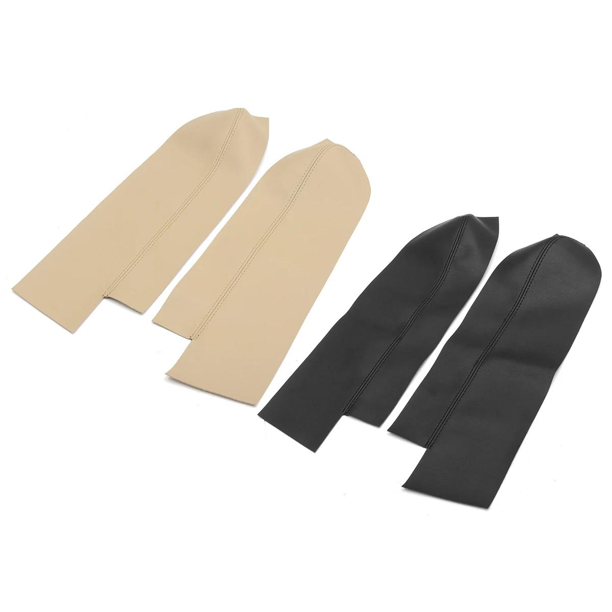 

Car Armrests Cover Pair Leather Front Door Panels Armrest Cover For Honda CRV 2007 2008 2009 2010 2011 2012 Black/Beige