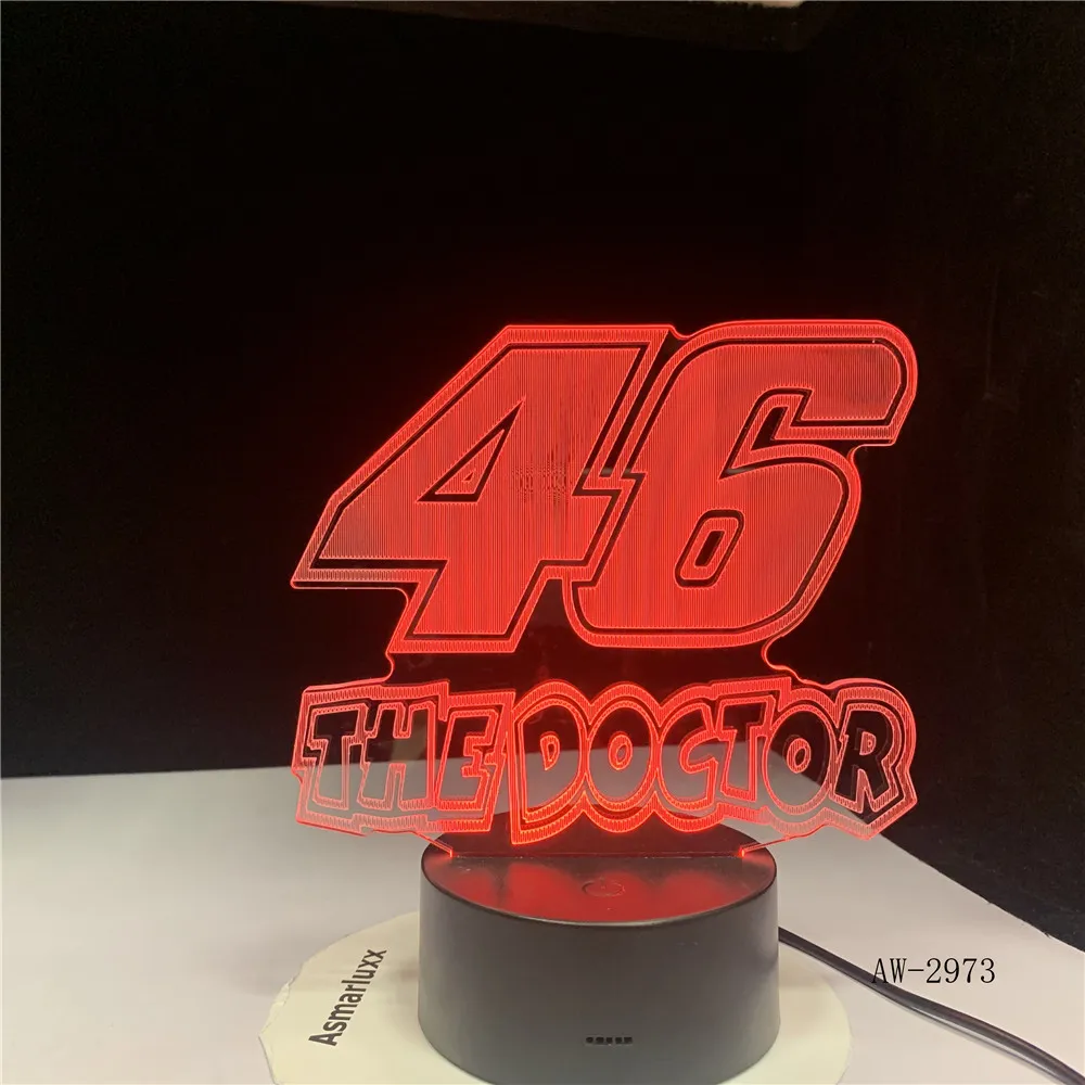 46 The Doctor 3D светодиодный светильник ночник Drop Shipping Hot RGBW Bulb Рождественский