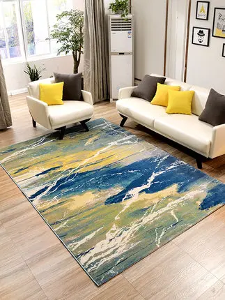 Нордический абстрактный импортный ковер журнальный столик для гостиной коврик для спальни полный прикроватный переднее Одеяло Европейский стиль комната прямоугольник