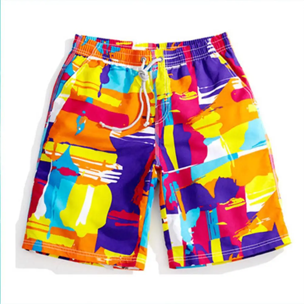 MISSKY Men Board Shorts Beach Shorts 2019 Summer New Fashion Print