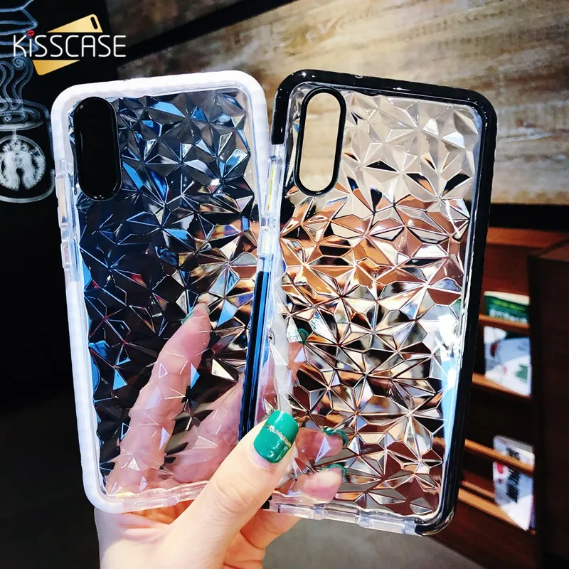 

KISSCASE Clear Diamond Pattern Case For Huawei Honor 10 Case Full Protection For Huawei P20 Lite P20 Pro P20 Fundas Capinha