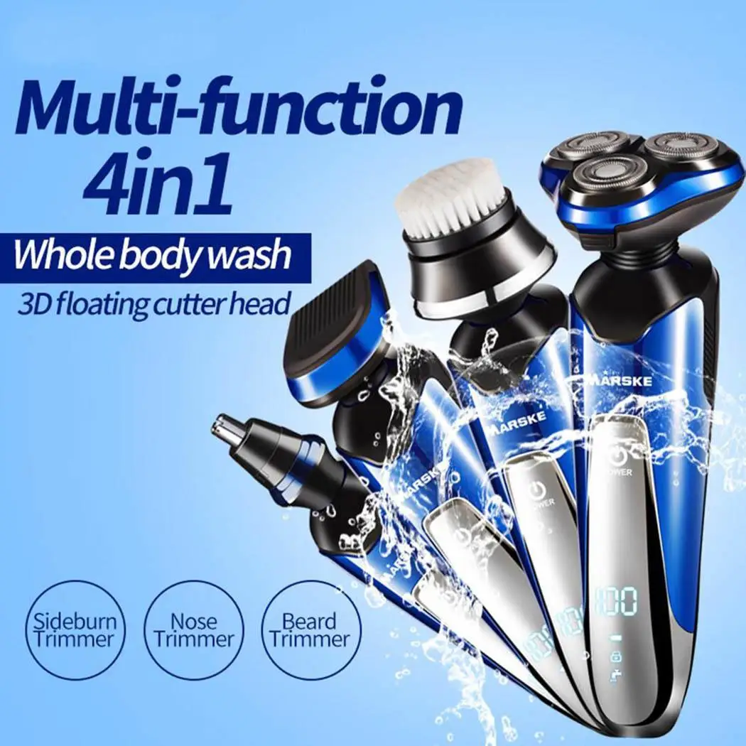 

Men Electric Razor Multi-function Rechargeable Wash Brush 3D Smart Razor