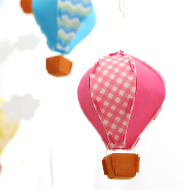 Hot Air Balloon Decorations 3d Felt Ceiling Hanging Garland For