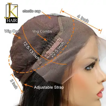 Curly Wig 250 Density Lace Front Human Hair Wigs Natural Black For Women Remy Brazilian Lace Wig Pre Plucked JK Elegant Queen