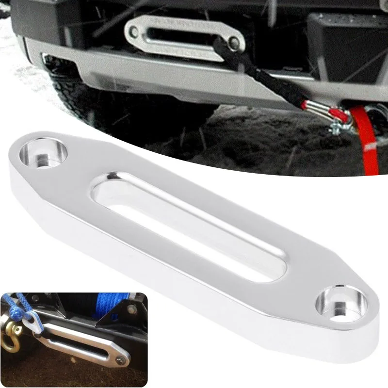 Mayitr 1 قطعة 4000lbs Alumimum Hawse Fairlead ل الاصطناعية حبل رفع سلك توصيل للكابل SUV ATV UTV العالمي