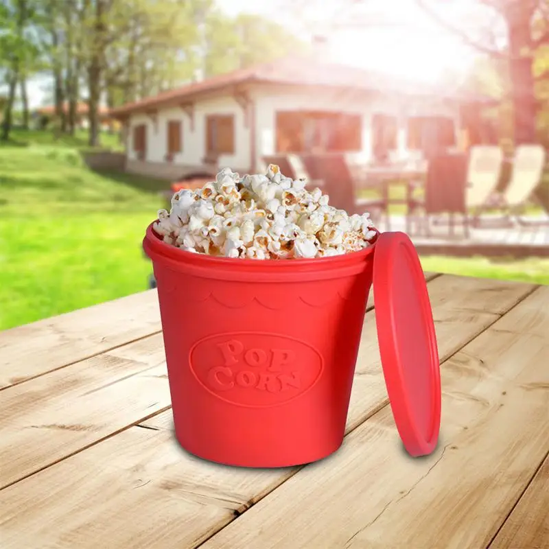

Microwave Popcorn Maker Round Microwave Popcorn Popper Silicone Microwave Popcorn Popper With Lid For Home