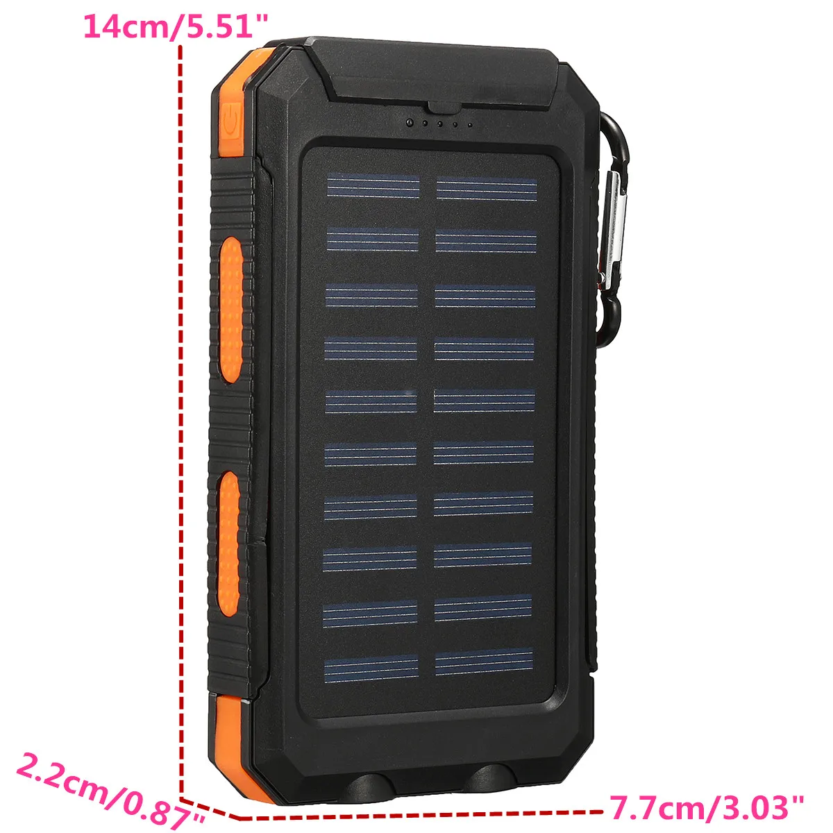 Bakeey DIY 20000 мАч двойной USB DIY солнечный блок питания Чехол комплект с светодиодный водонепроницаемый аккумулятор коробка для хранения diy