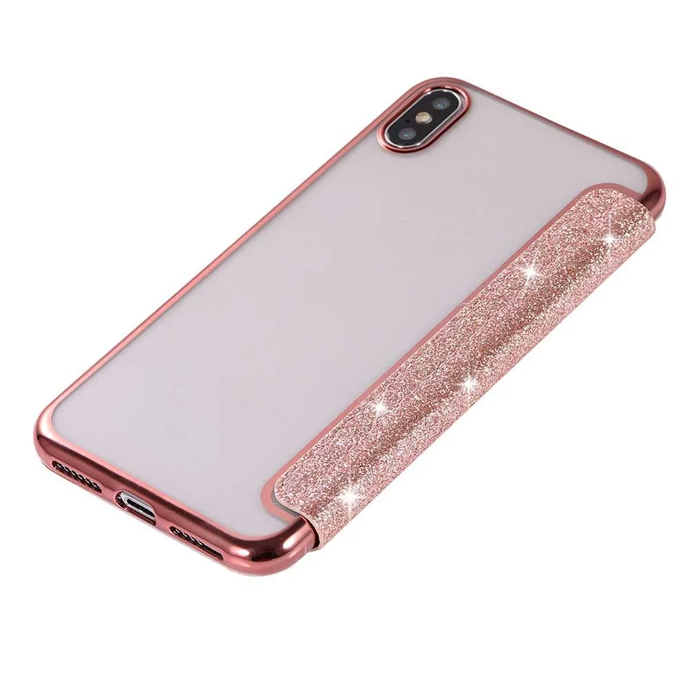 Чехол книжка KISSCASE для iPhone X XR XS MAX 8 7 6 6S Plus 5 5S мягкий чехол роскошный блестящий