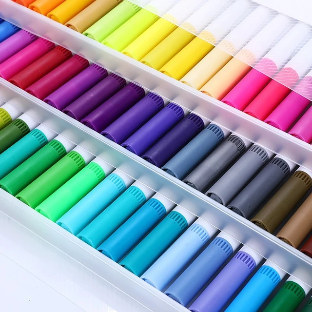 School Art Supplies Stationery  Brush Marker Pen Water Color - 12-100 Water  Color - Aliexpress
