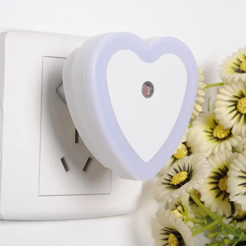 

Light Sensor Control Night Light Mini EU US Plug Novelty Square Bedroom lamp For Baby Gift Romantic Colorful Lights