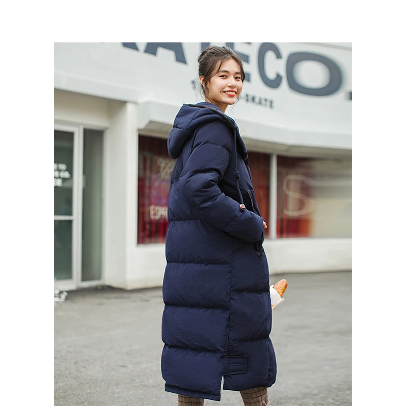 INMAN 2018 Winter New Arrival Hooded Retro Warm Windproof Long Section Woman Down Coat