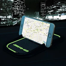 Автомобильный Противоскользящий коврик резиновый мобильный липкий коврик на приборную панель подставка для телефона нескользящий коврик