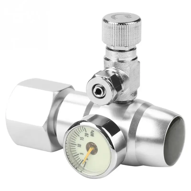 

New Style W21.8 CO2 Regulator Mini Aquarium Large Single Gauge Display CO2 Aquarium Regulator Without Bubble Counters Hot