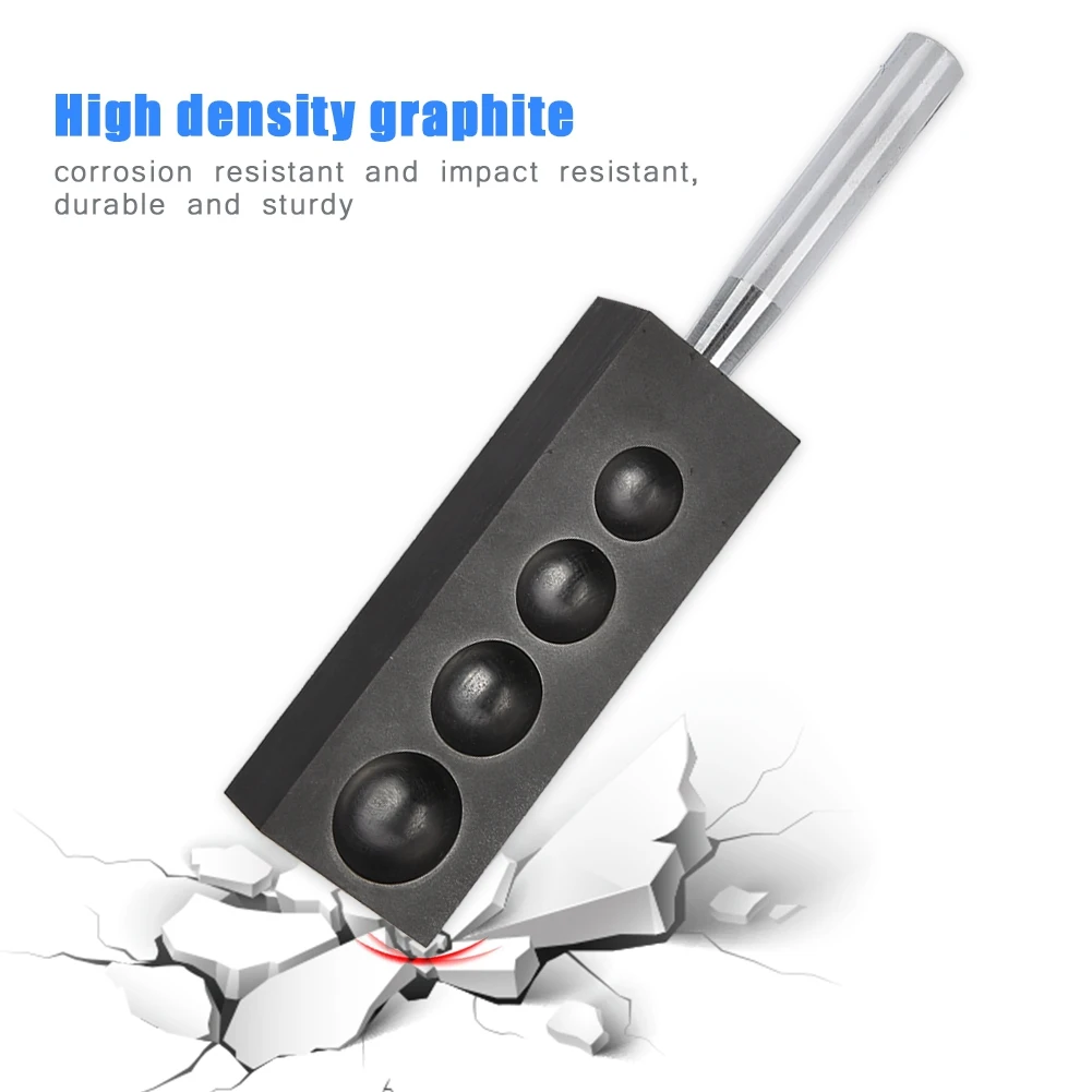 4 in 1 Graphite Sphere Mold for Melting Casting Refining Glass Marble Sphere Mold Makeup Tool Kit 4 in 1 Graphite Sphere Mold for Melting Casting Refining Glass Marble Sphere Mold Makeup Tool Kit