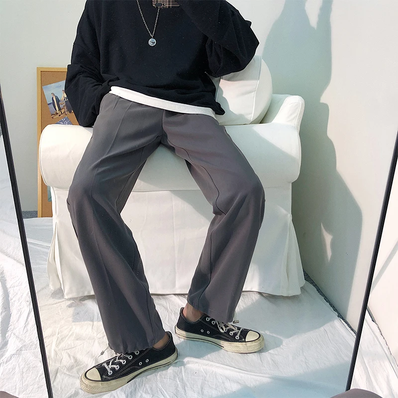 Men's Trousers Spring New Couple Wild Color Trousers Loose Beam Pants Men's Straight Pants Youth Students Casual Men's Clothing Men's Trousers Spring New Couple Wild Color Trousers Loose Beam Pants Men's Straight Pants Youth Students Casual Men's Clothing