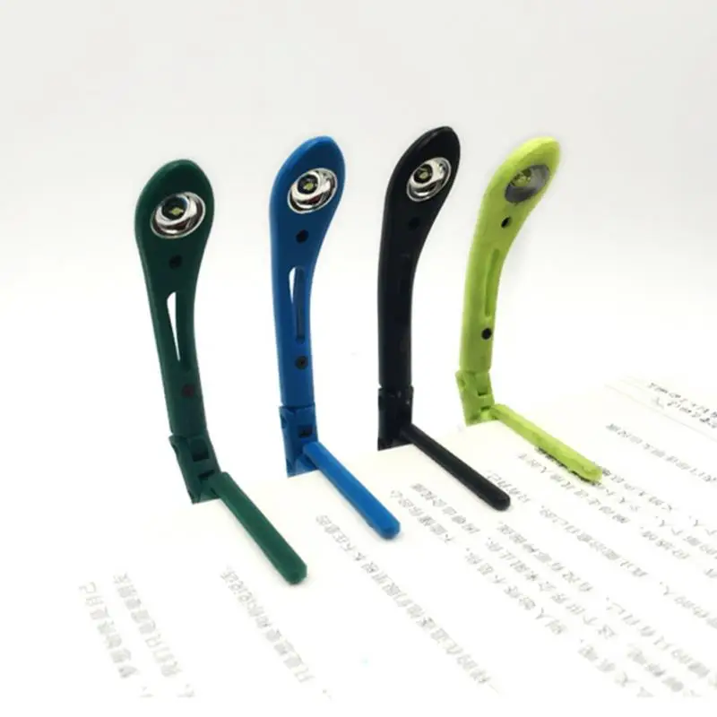 

Brand New ABS Portable Tiny Book Light LED Eye ProtectionTravel Reading Lamp Clip Folding Color Randomly