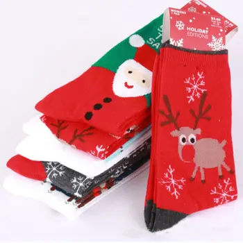 

Christmas Socks Women Men Adults Gift Warm Winter Santa Claus Deer Xmas Gift