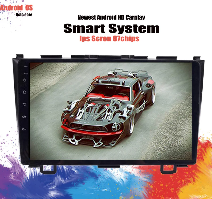 Автомобильный dvd видеоплеер 6 + 128G android 10 0 для Honda CRV 2006 2011 Octa Core 9 дюймов 2 Din