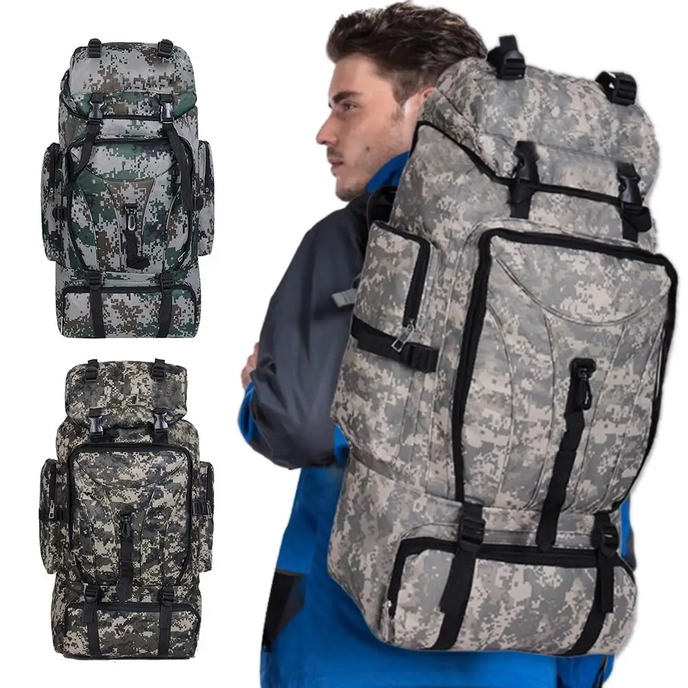 70L большой емкости Камуфляжный Многофункциональный рюкзак военный тактический альпинистский Открытый походный Повседневный Рюкзак