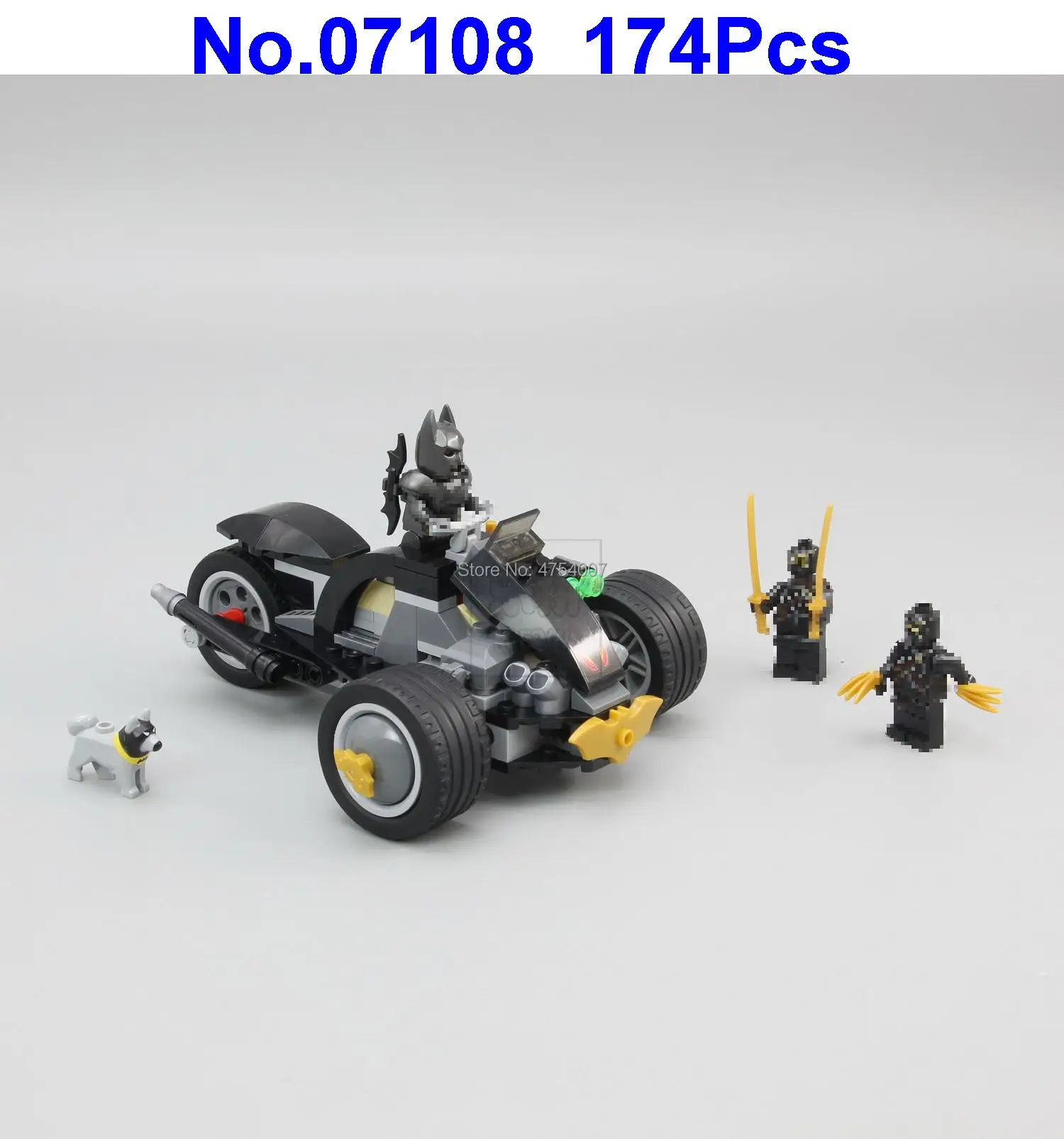 

174pcs Batman Batmobile Super Heroes Building Blocks Compatible 76110 Toy