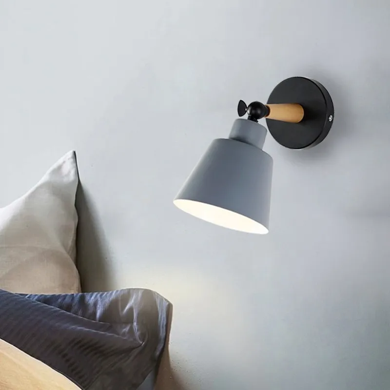Nordic wood bedside bedroom wall lamp background living room corridor aisle balcony stair study office wall light sconce bra Nordic wood bedside bedroom wall lamp background living room corridor aisle balcony stair study office wall light sconce bra