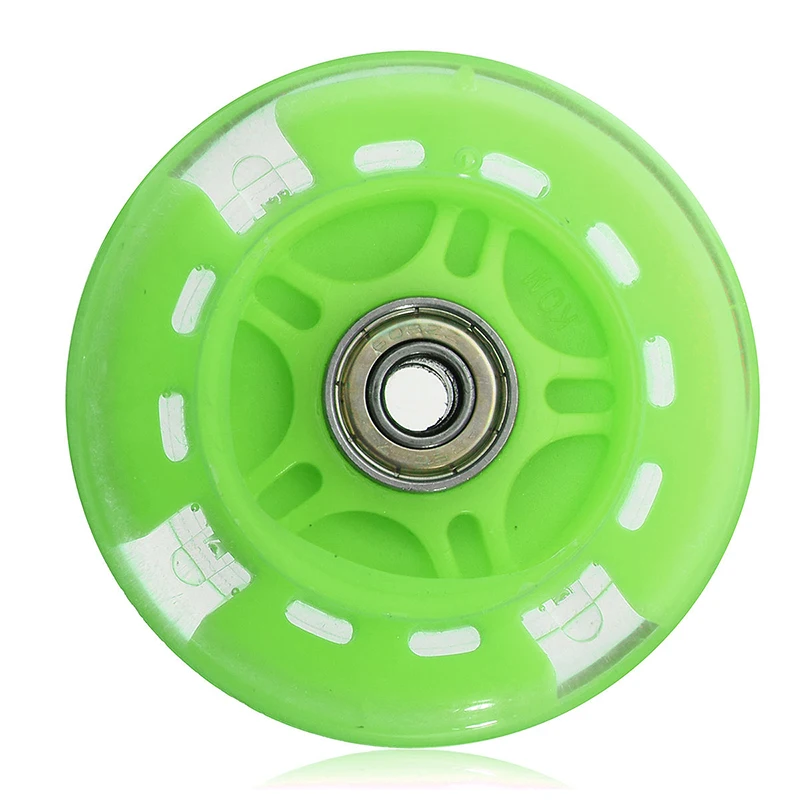 New 4 Colorfuls Flash Wheel Mute Wheel Scooter Flashing Light Kids Car Toy Gifts Roller Skating & Skateboard Flash Rolle