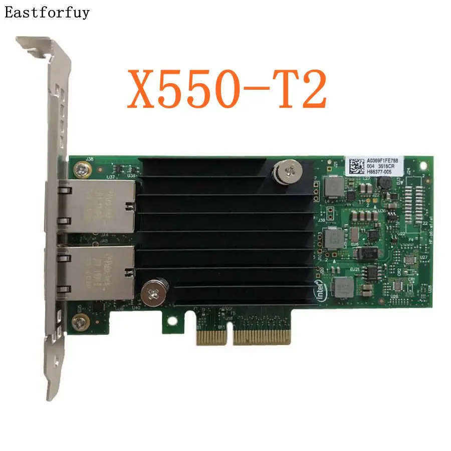 Eastforfuy intel X550AT2 10Gbase-T Ethernet Converged Network Adapter двойной RJ45 NICwith X550-T2