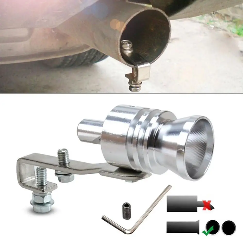 

Universal Turbo Sound Fake Blow Off Simulator Car Exhaust Muffler Pipe Whistle fitment for all vehicles models high quality