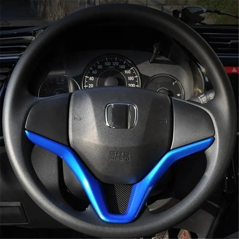 

Auto Steering Wheel Interior Dashing Protecter Bright Sequins Modification Car Styling Accessories 17 FOR Honda Greiz