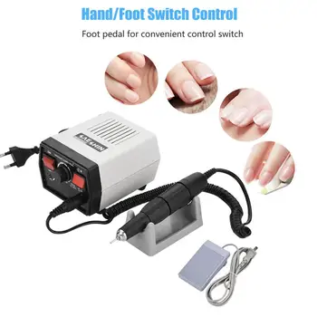 

35000RPM Nail Art Nail Drill for Polishing Grinding Carving Manicure And Pedicure Set Low Noise Stable Nail Drill Machine