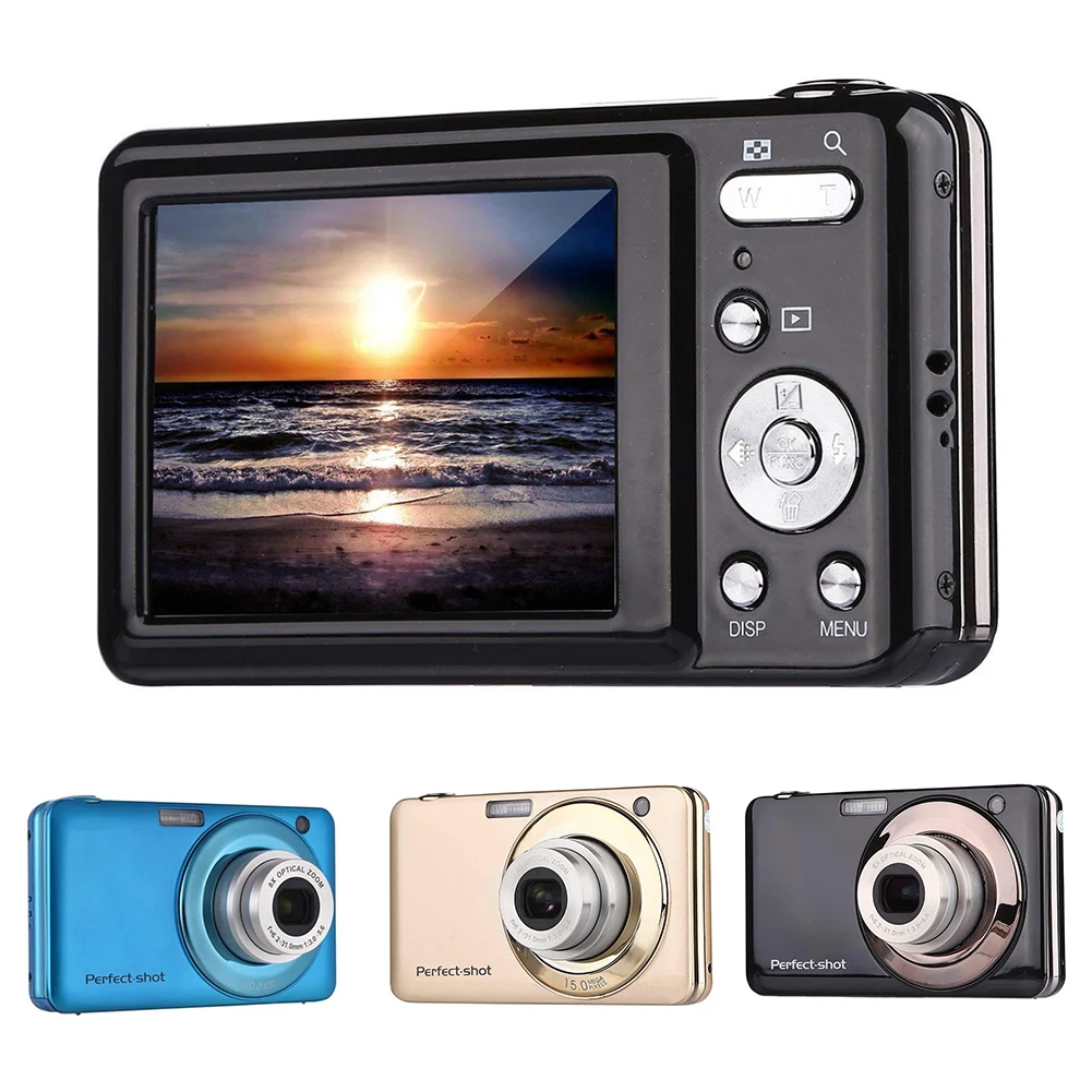 

24MP Video Record Optical Zoom Gifts Digital Camera Lithium Battery Portable Photo High Definition Kids Outdoor Colorful Compact