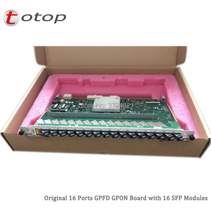 805 версия huawei MA5680T MA5683T OLT 16 портов GPON плата GPFD с 16 B+ C++ SFP модули